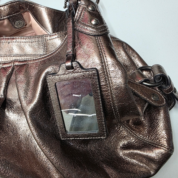 Coach Metallic Bronze Madison Shoulder Bag - Picture 11 of 11